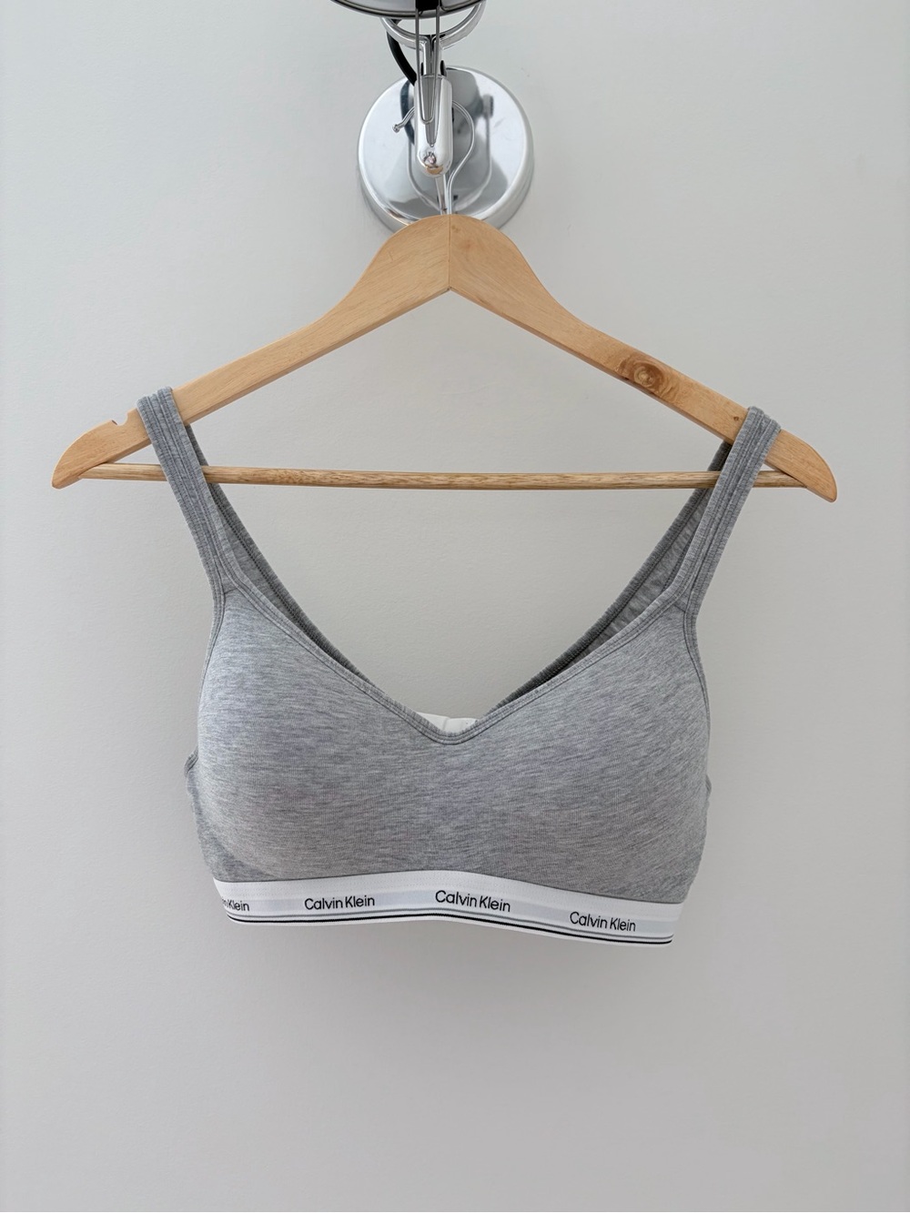 Calvin Klein Grey Cotton Modal Bralette